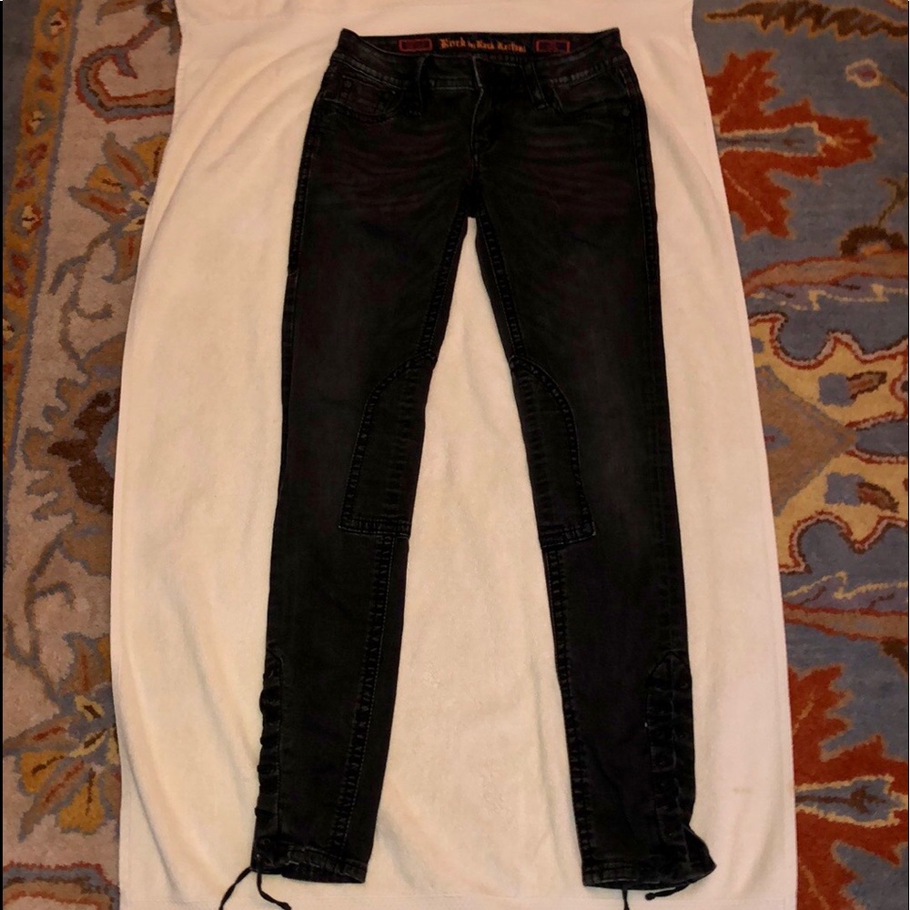 Rock Revival Elle black wash rocker skinny jean - Picture 3 of 14